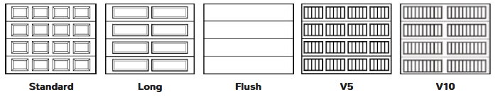 flush panel garage door